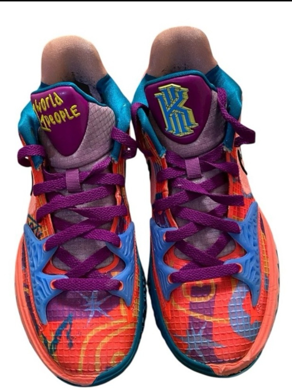 Nike Kyrie ' Coral, Blue & Purple Athletic Sneakers women Sz 7